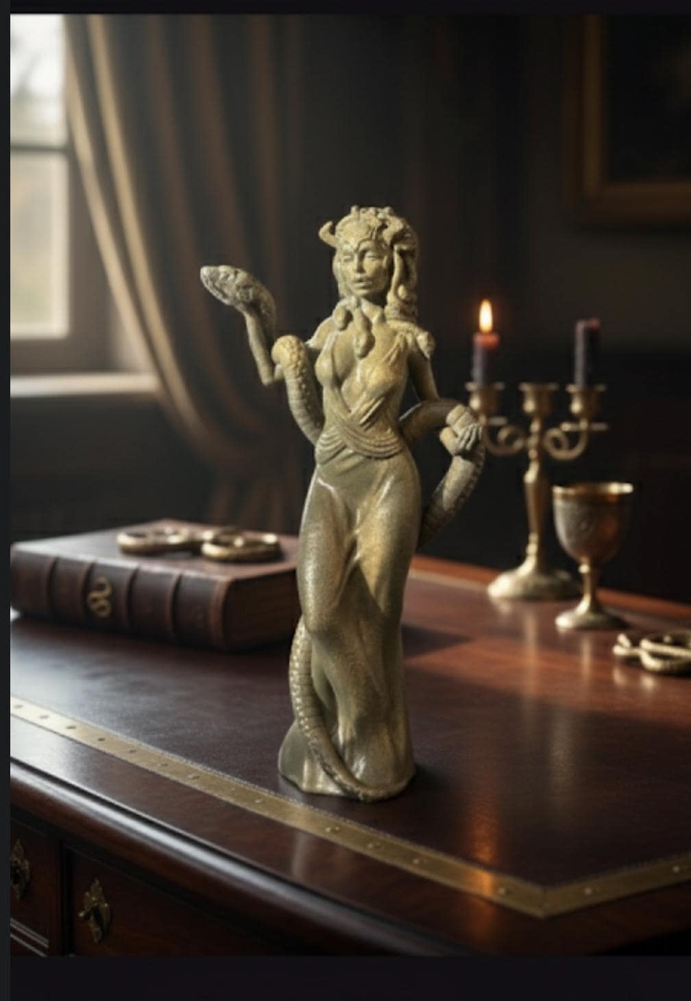 Serpentine Queen Medusa Statue