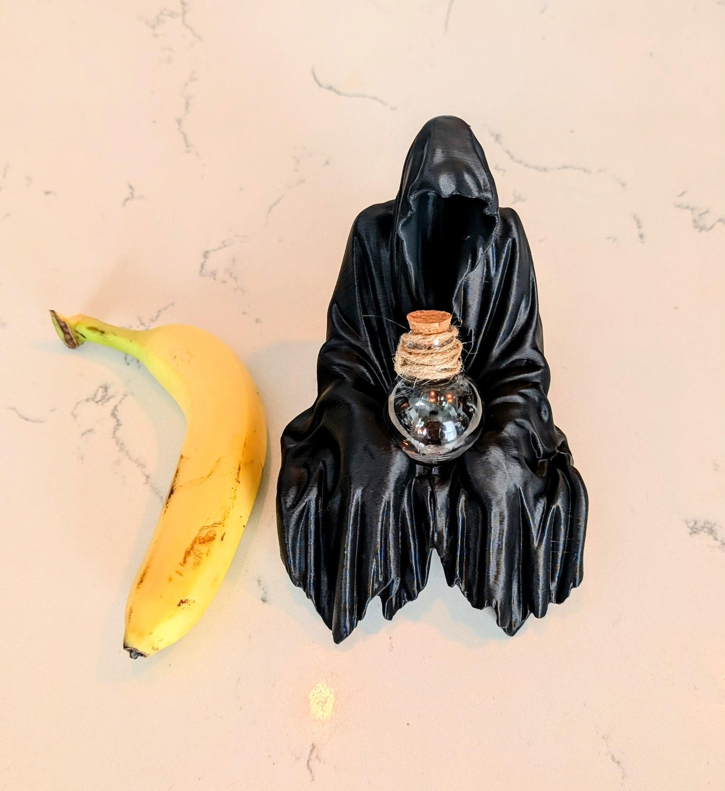 Phantom Trinket Holder - Gothic Cloaked Specter with Potion Bottle