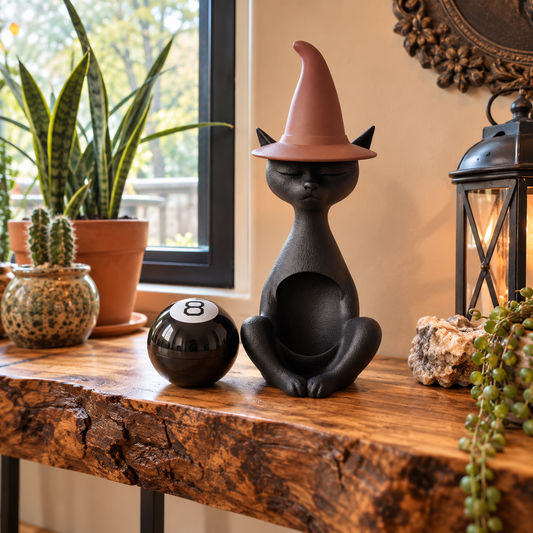 Witchy Cat & Purrdiction Ball — styled product image in the Gothic Rose Gallery