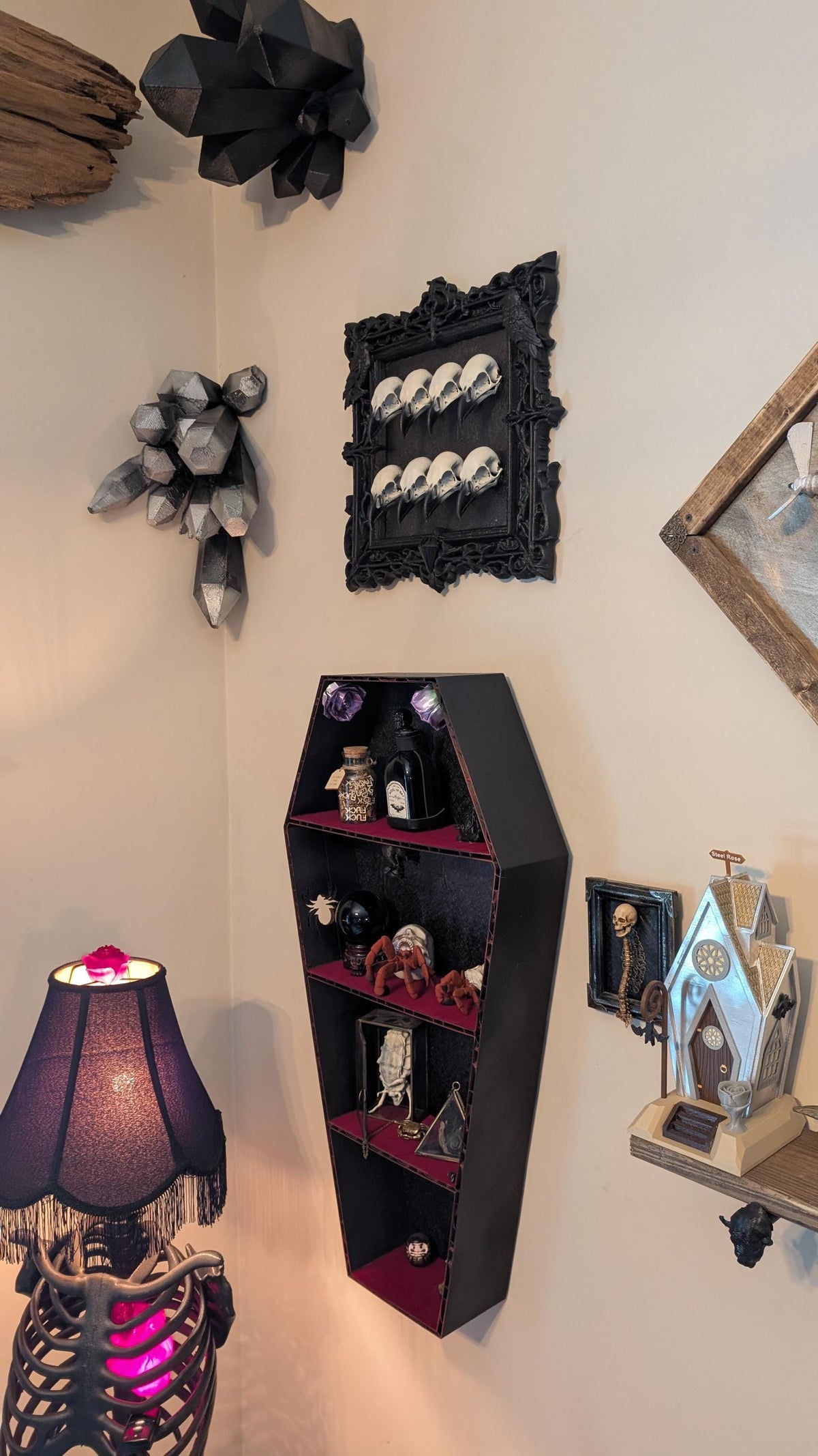 Murmuration of Shadows — handmade gothic art by Cozy AF Sweatshop (3)