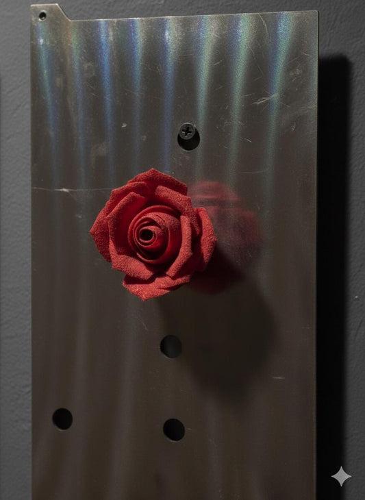 Gothic Rose Refrigerator Magnet | Dark Romantic Floral Magnet | Custom Color Rose Magnet | Gothic Home Decor | Aesthetic Fridge Magnet Gift — handmade gothic art by Cozy AF Sweatshop (2)