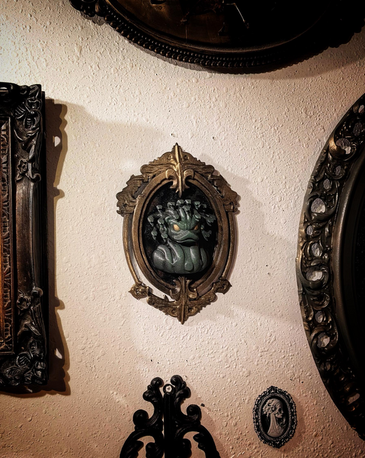 Medusa Duck Gothic Sculpture - Fearless Dark Art Piece
